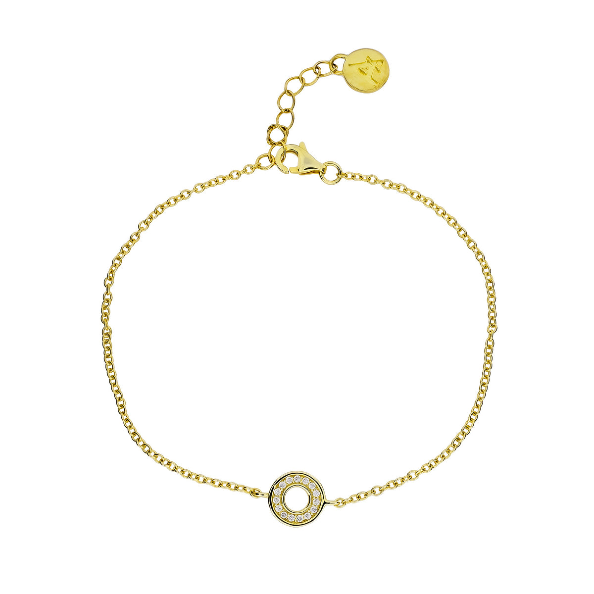Pavé Open Circle Bracelet