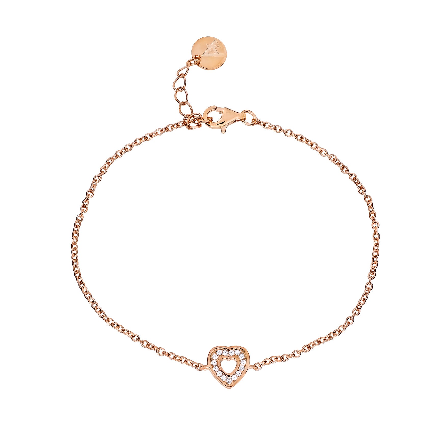 Pavé Open Heart Bracelet