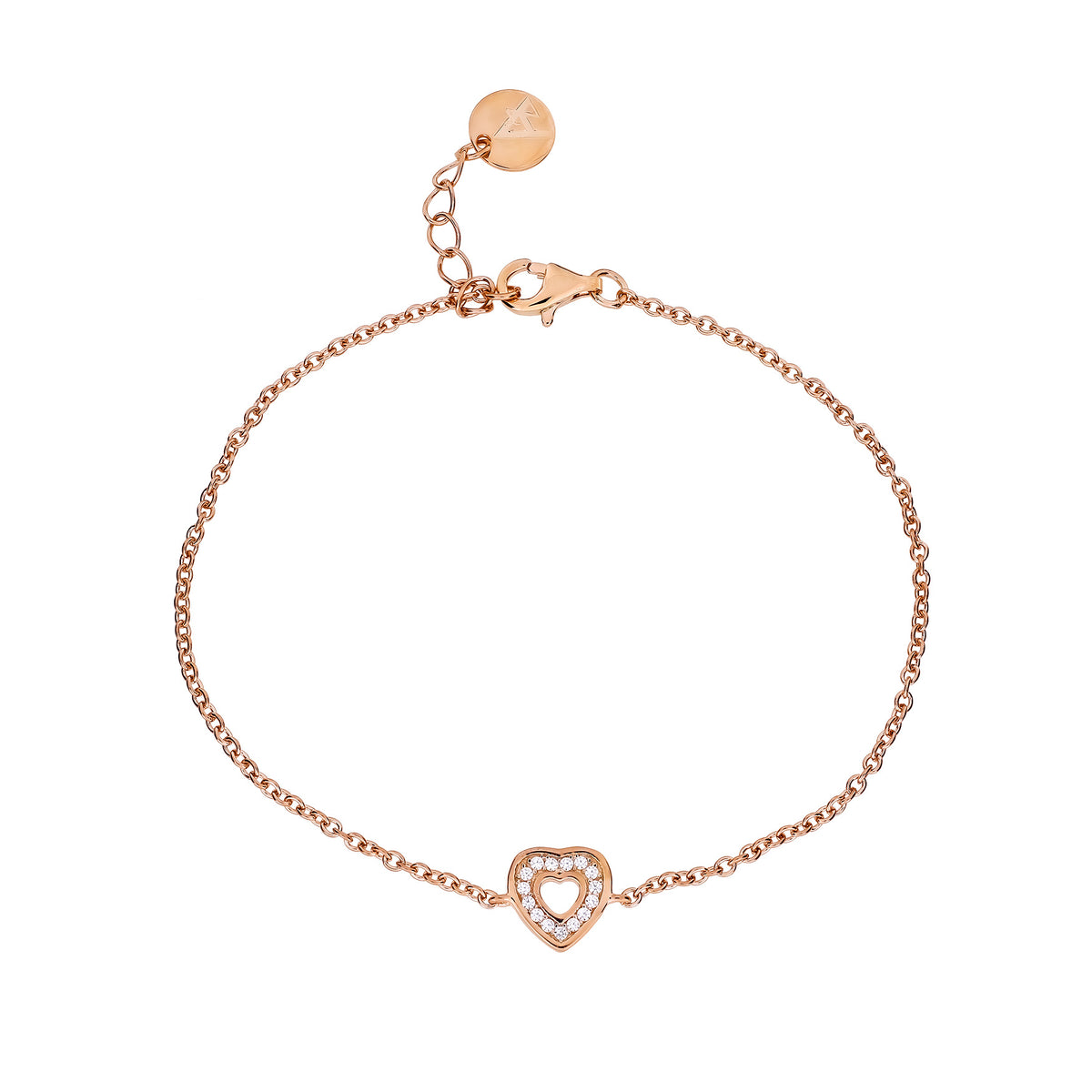 Pavé Open Heart Bracelet