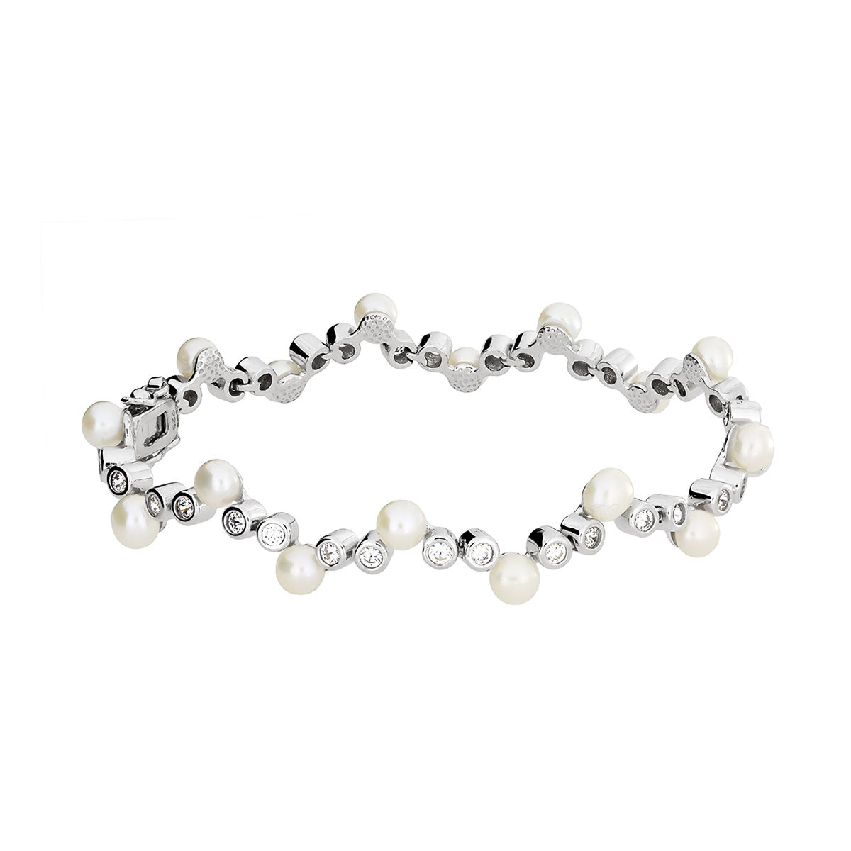 Silver pearl bracelet on sale paparazzi