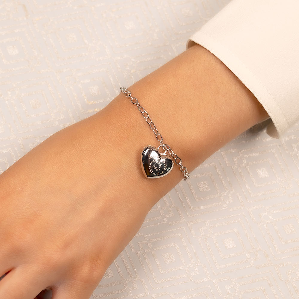 Locket Bracelet - Sterling Silver - Heart