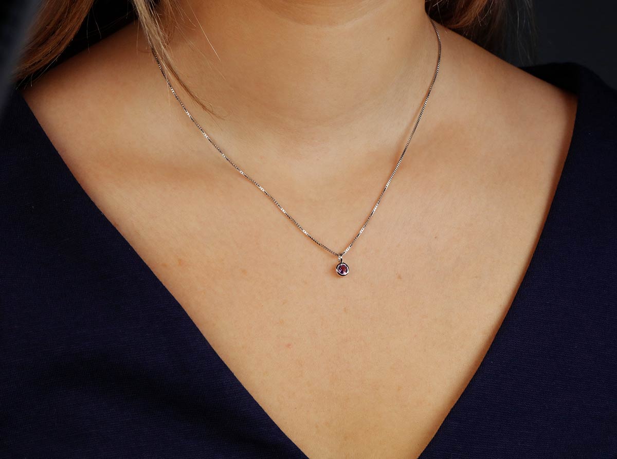 February Birthstone Pendant - Amethyst