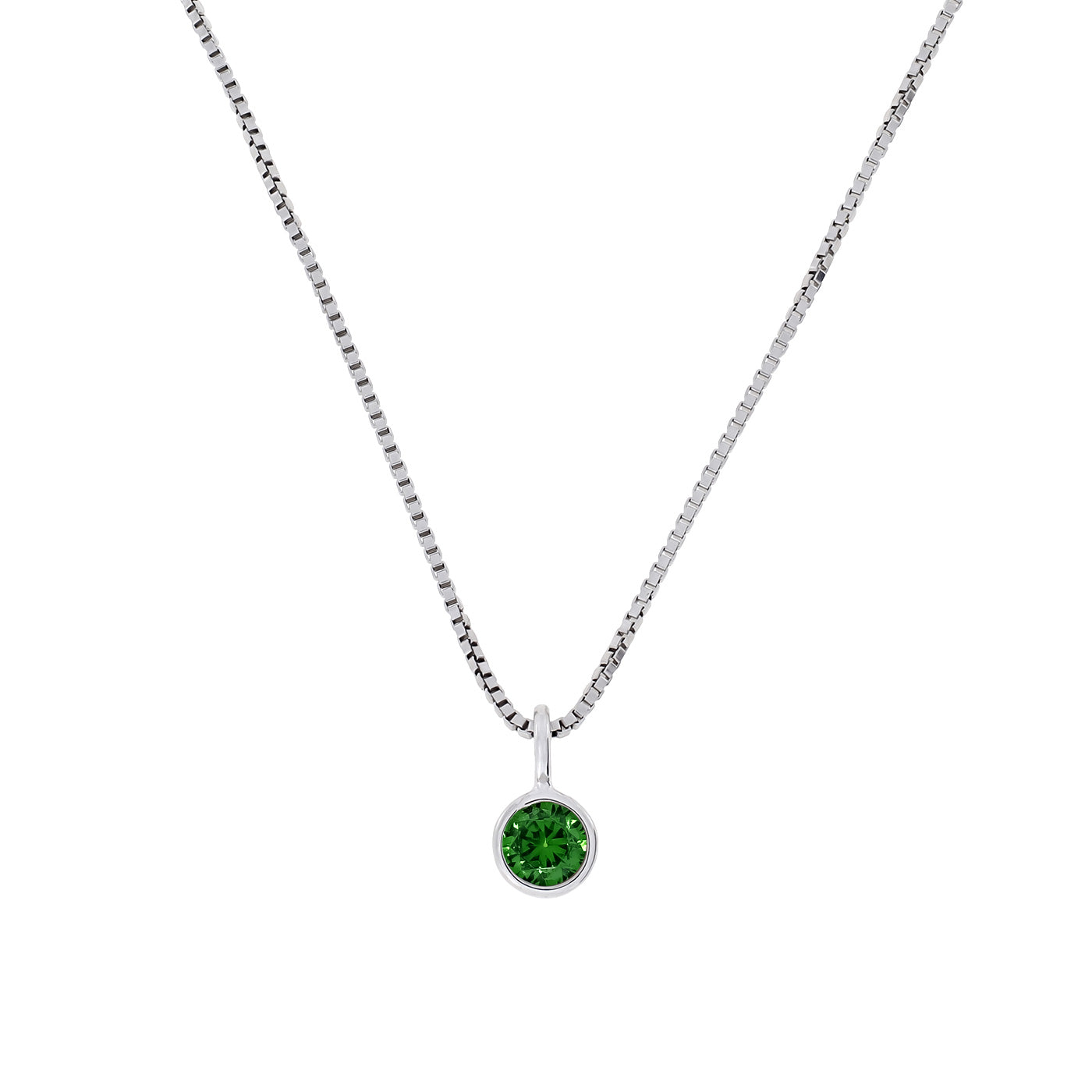 May Birthstone Pendant - Siberian Emerald