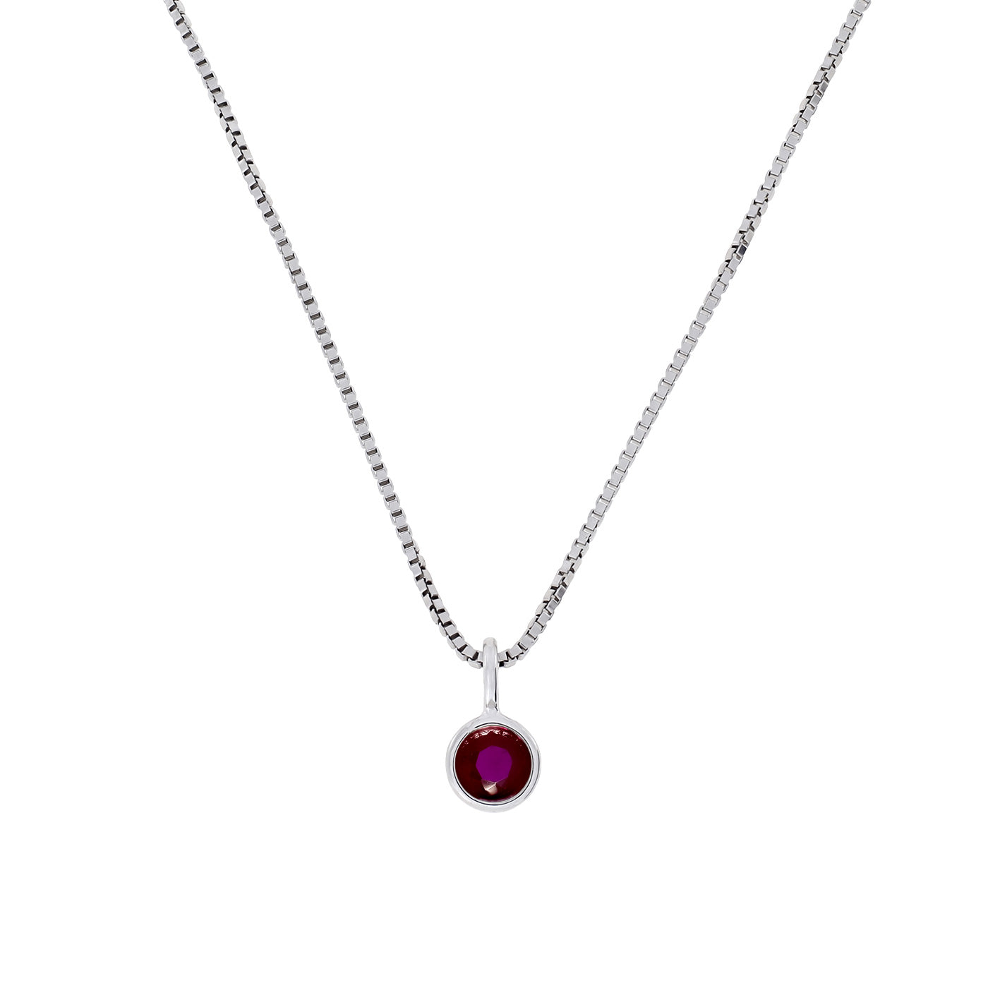 July Birthstone Pendant - Ruby