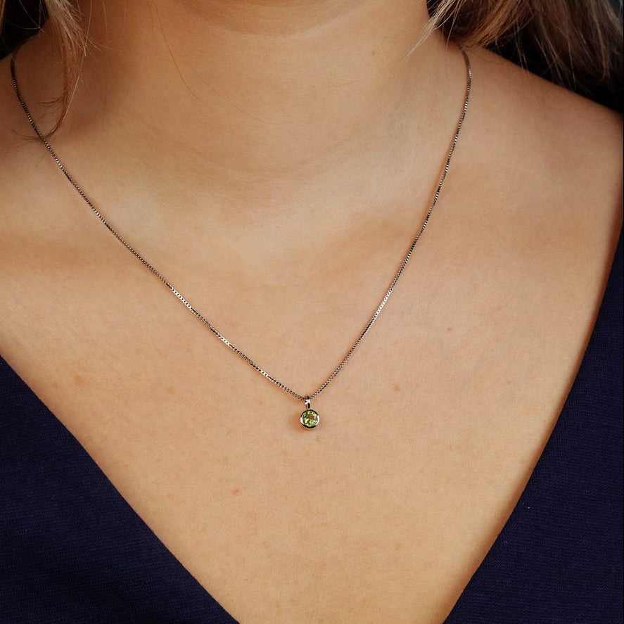 August Birthstone Pendant - Peridot