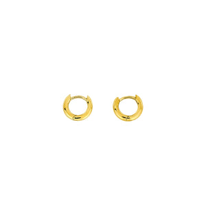 9 Carat Gold Hinged Hoops - Small Rounded