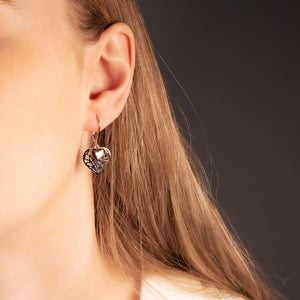 Heart of Yorkshire Double Drop Earring with Rose Gold Vermeil