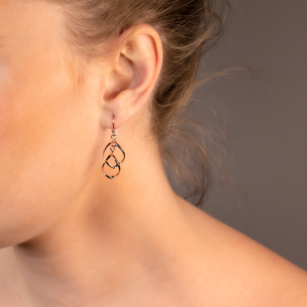Spiral Waves Drop Earrings