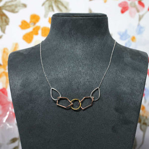 Pinnacle Linked Shapes Necklace - Vermeil