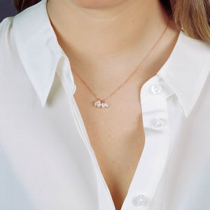 Tribeca Pearl Cluster Necklace