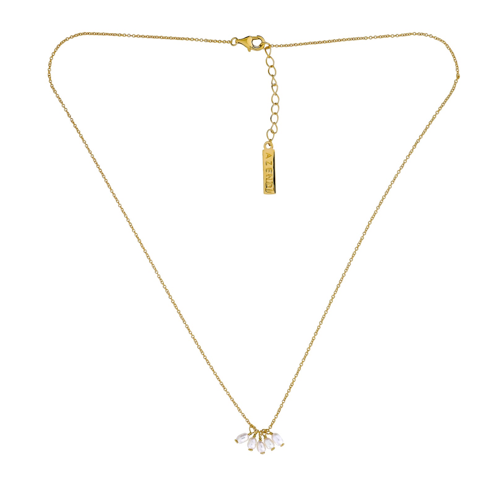 Tribeca Pearl Cluster Necklace