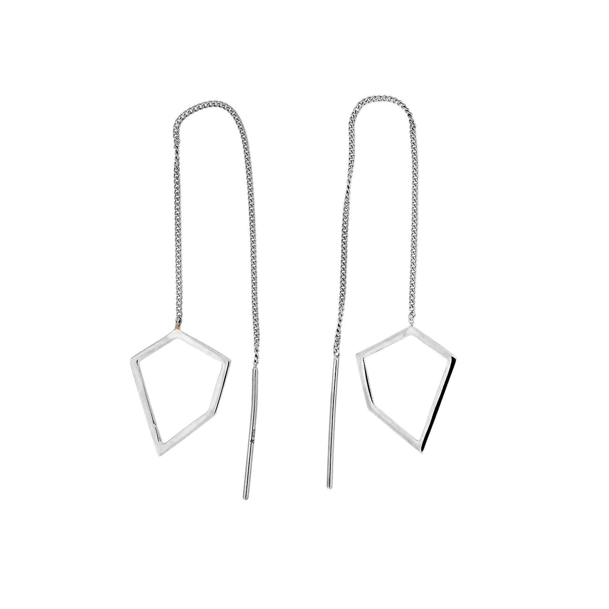 Pinnacle Polygon Pull-Through Earrings