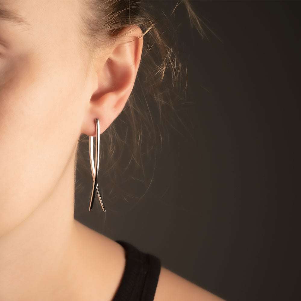 Balanced Double Curl Earrings