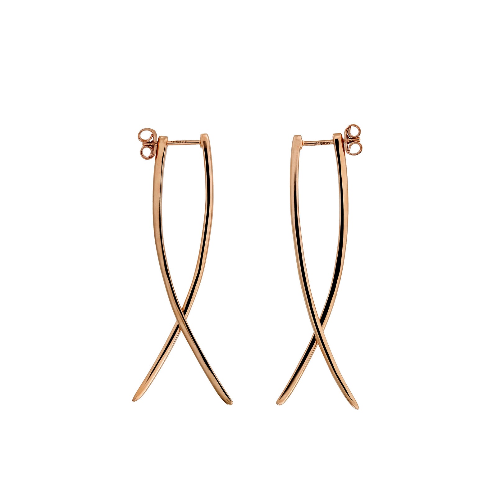 Balanced Double Curl Earrings