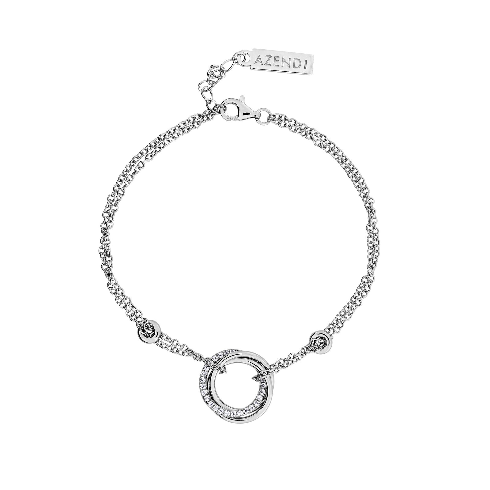 Entangled Love Knot Bracelet - With Pavé