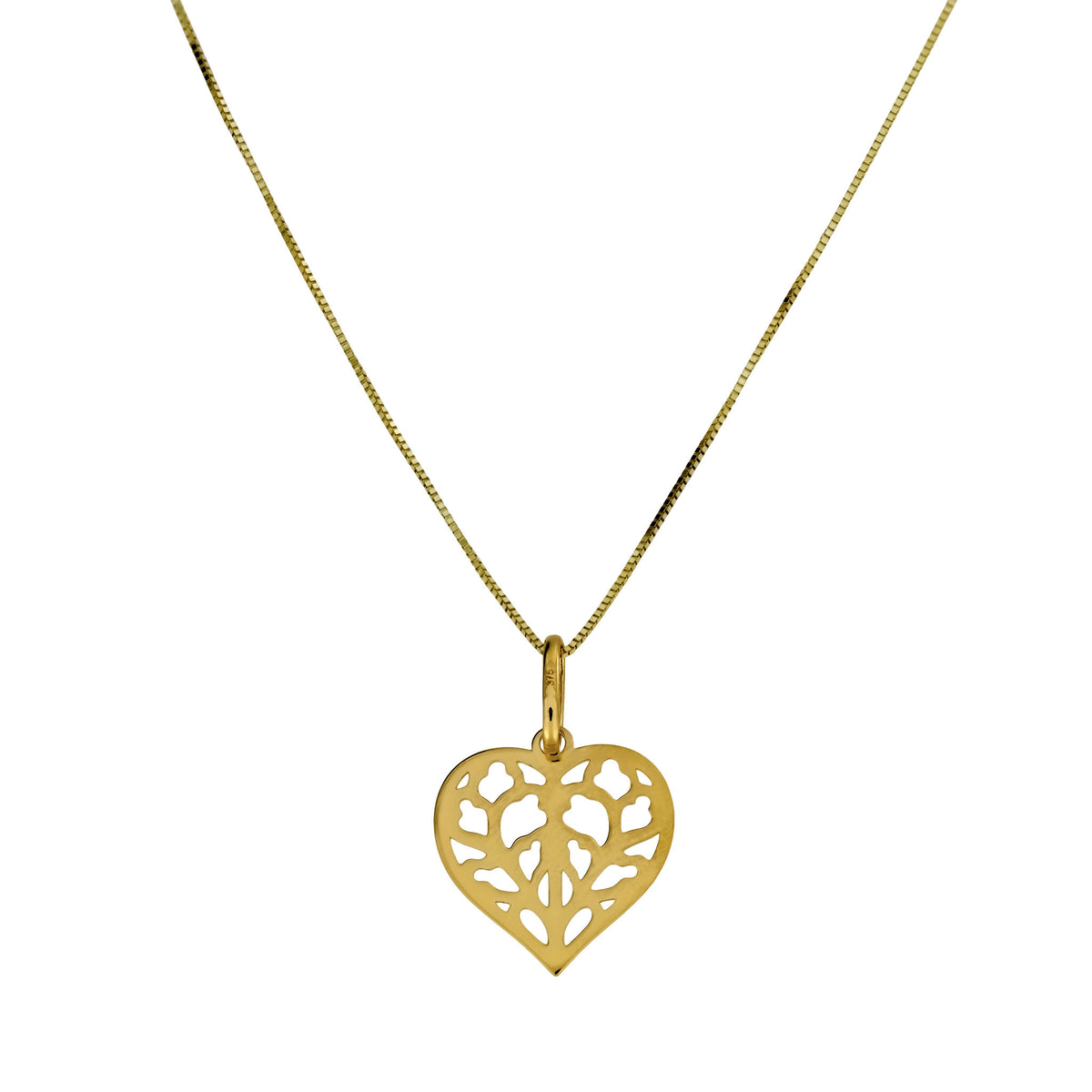 9 Carat Yellow Gold Heart of Yorkshire Pendant