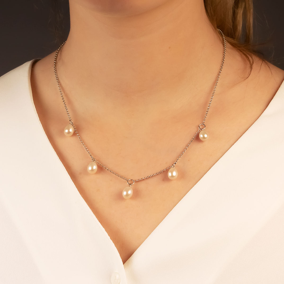 Teardrop Freshwater Pearls Necklace