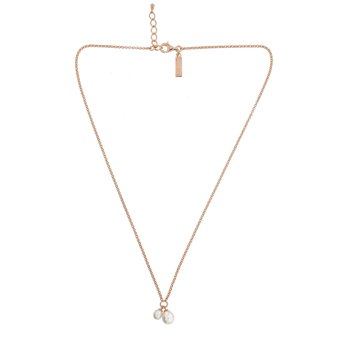 Double Teardrop Freshwater Pearls Pendant