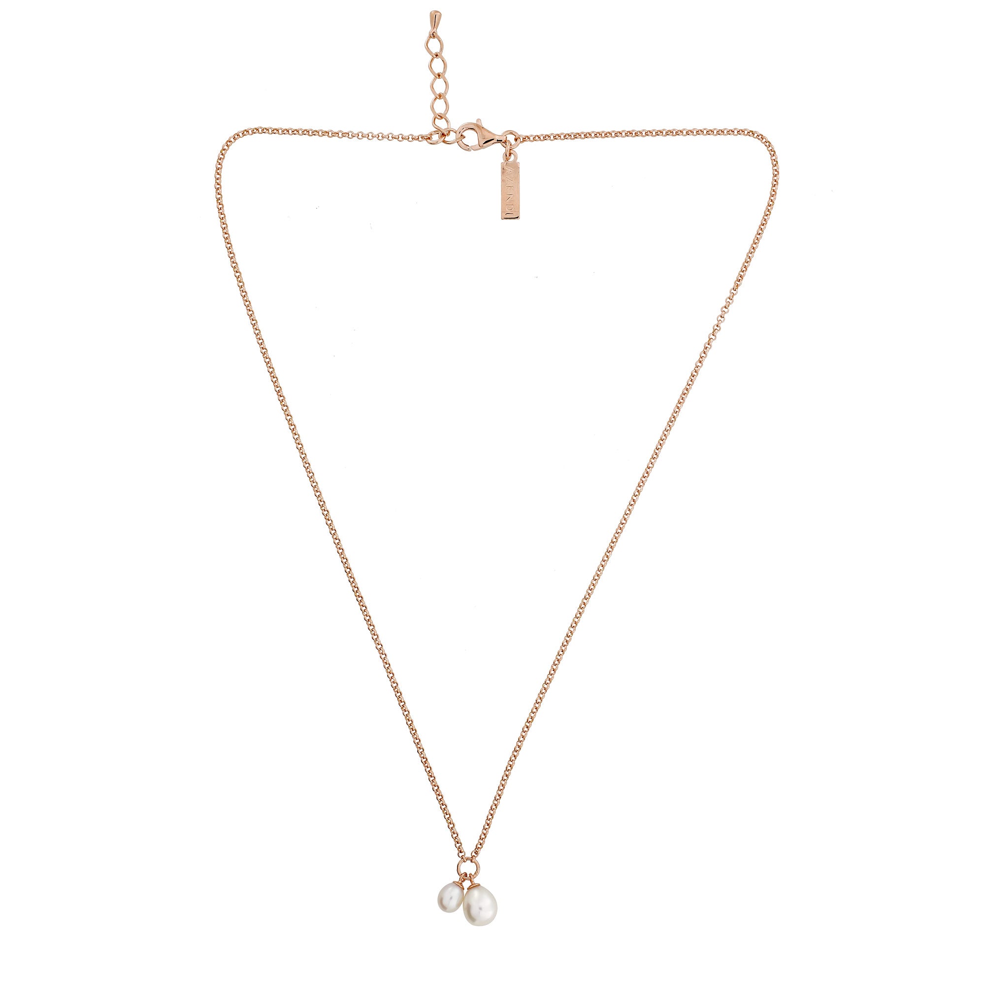 Double Teardrop Freshwater Pearls Pendant