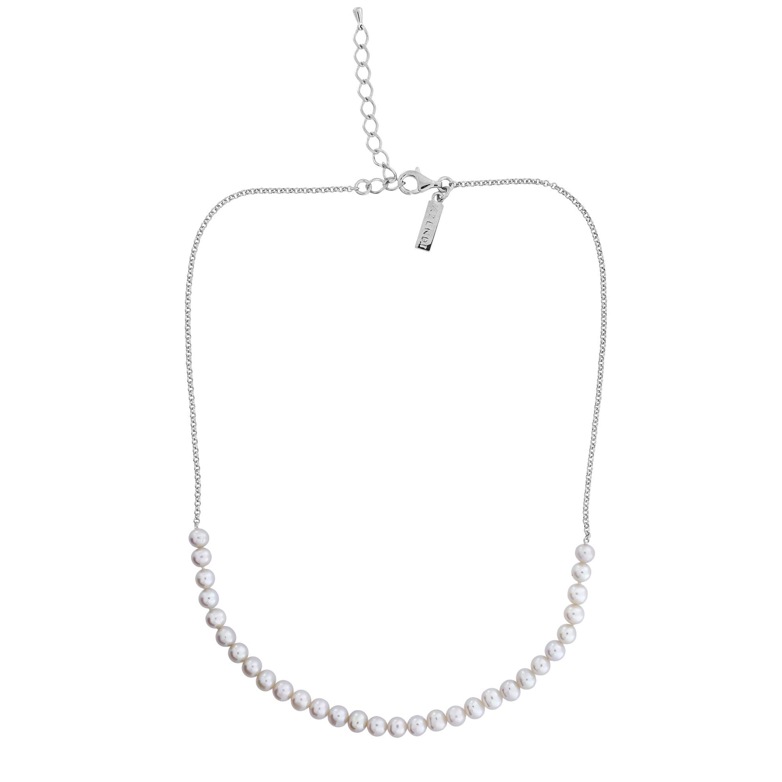 Simple Pearl Strand Necklace - Thirty Pearls