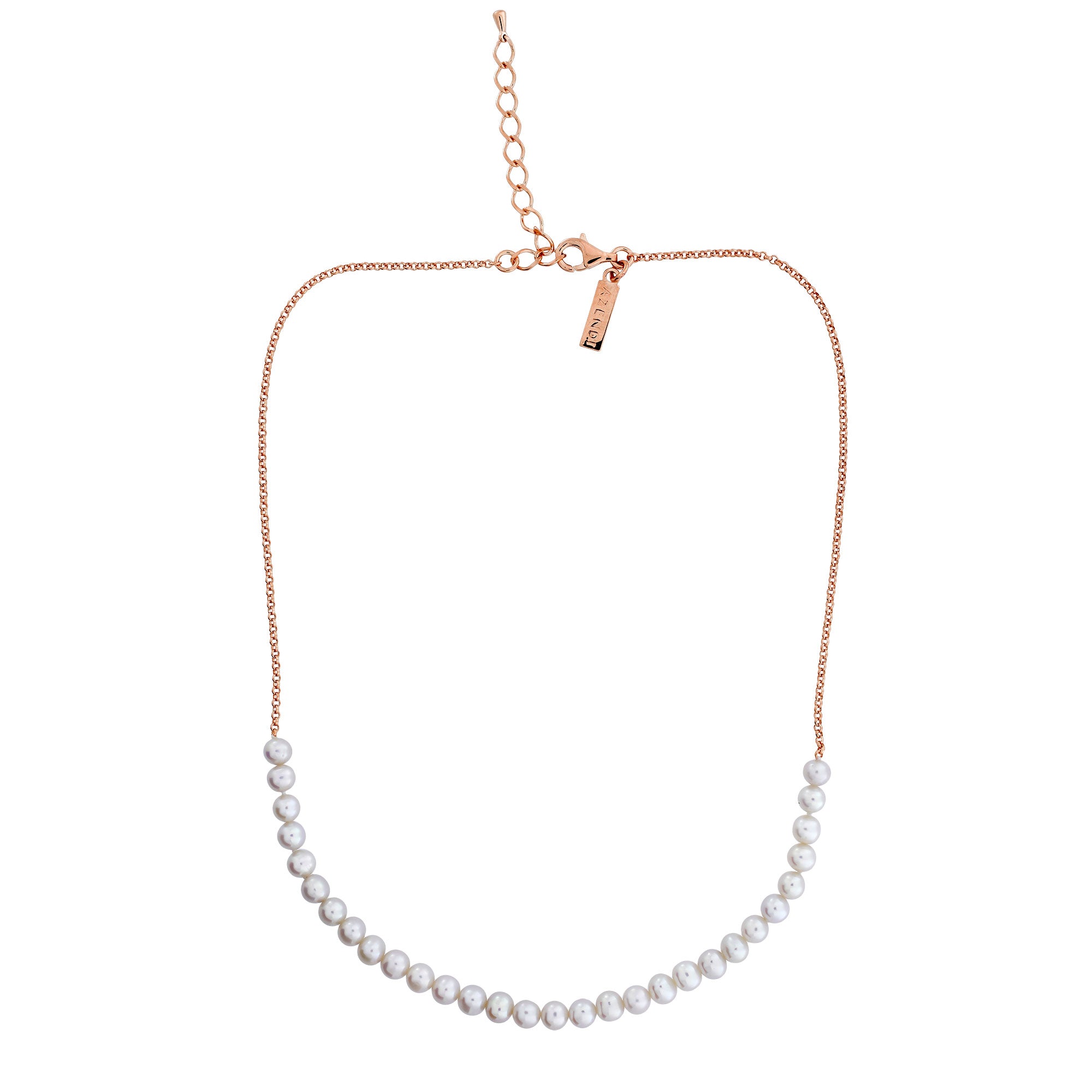 Double Strand Pearl Necklace - Azendi