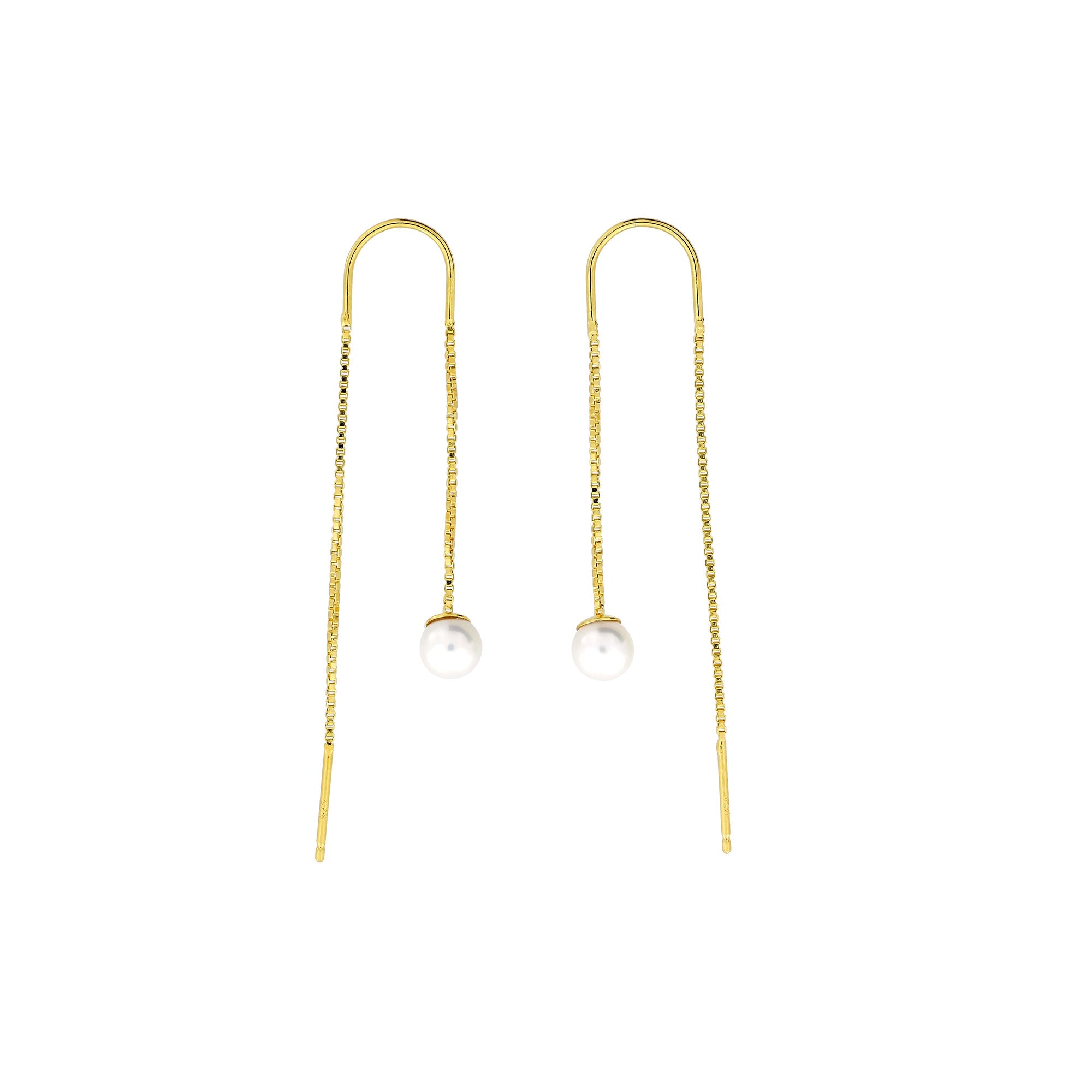 Single Pearl Threader Earring