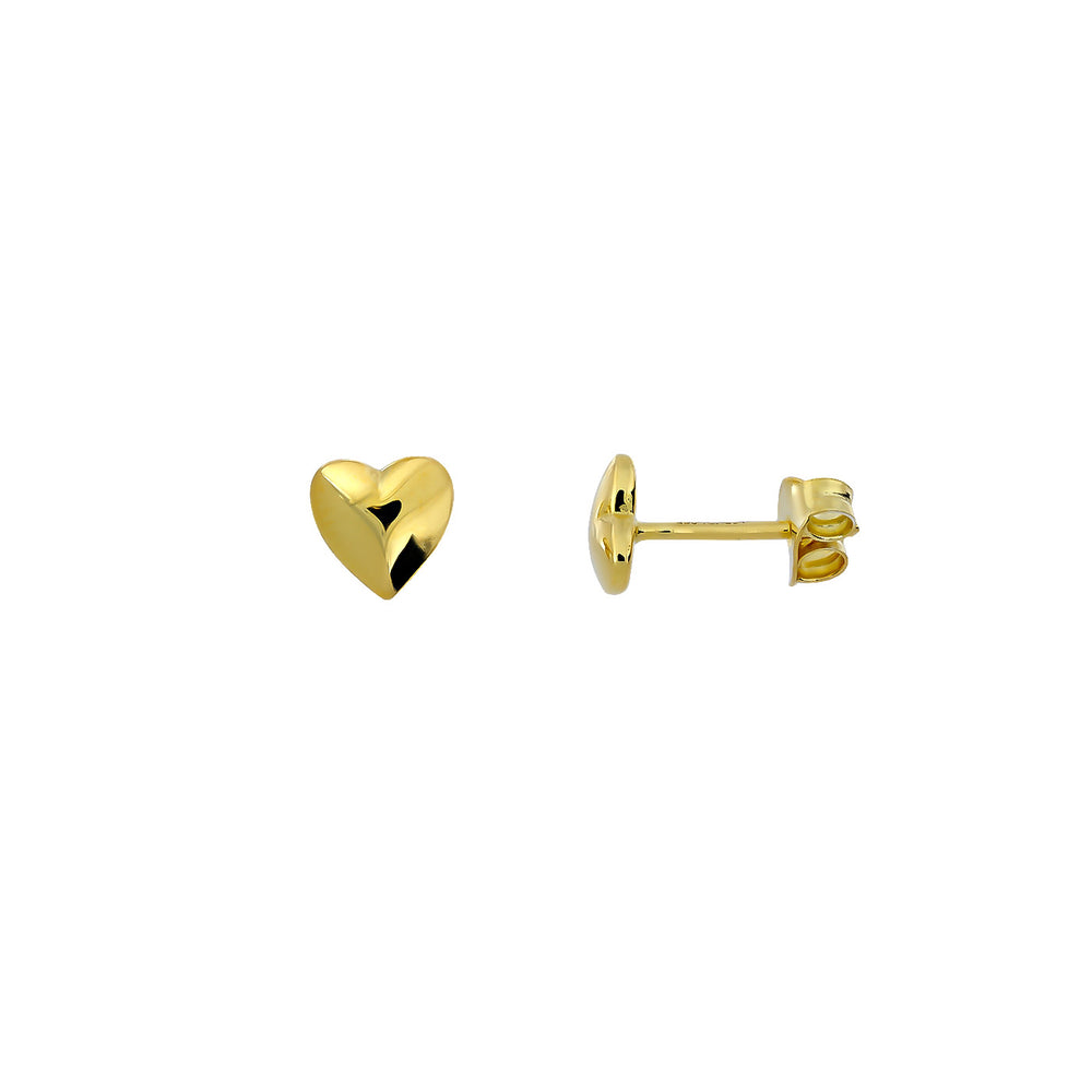 Delicate Heart Stud Earrings - Azendi