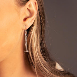 Gossamer Fine Interlocking Circles Threader Earrings