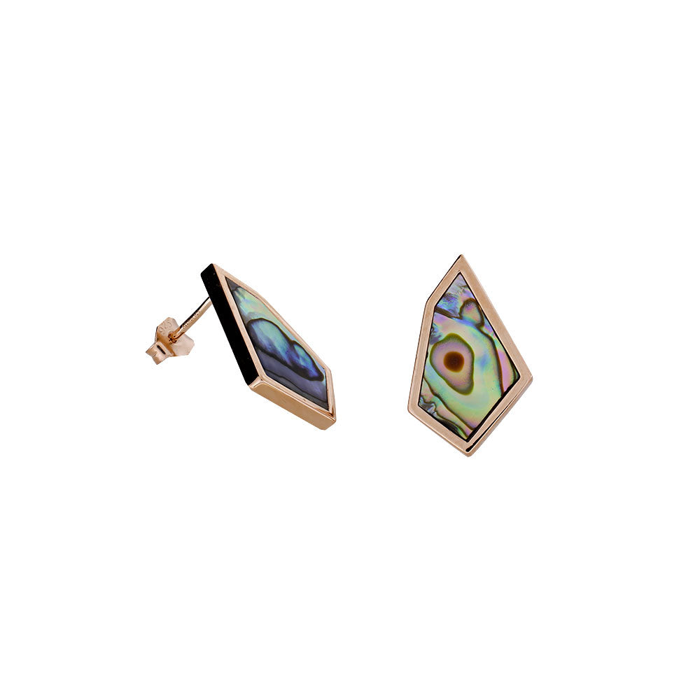 Abalone Pinnacle Stud Earrings