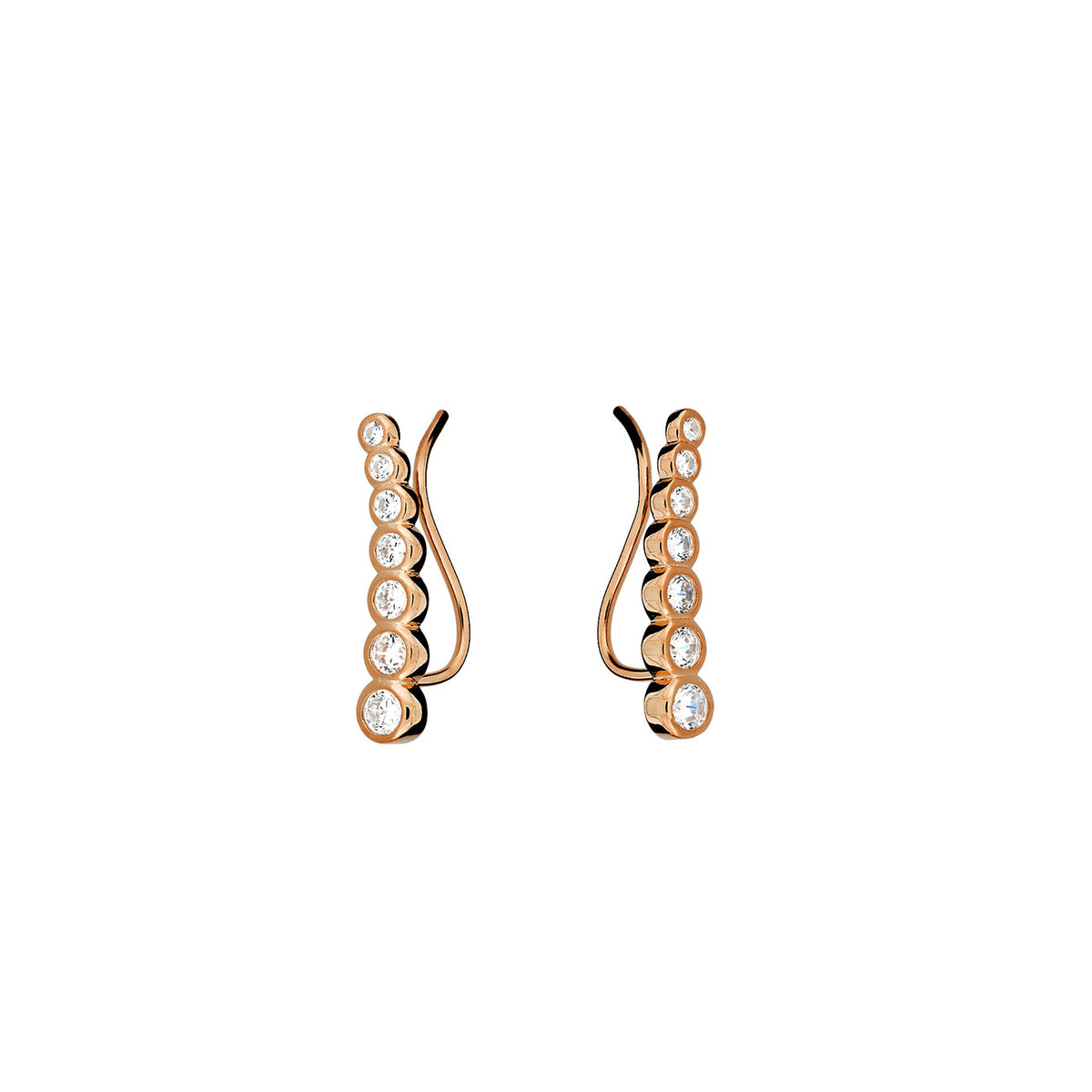 Graduated Stones Ear Climber