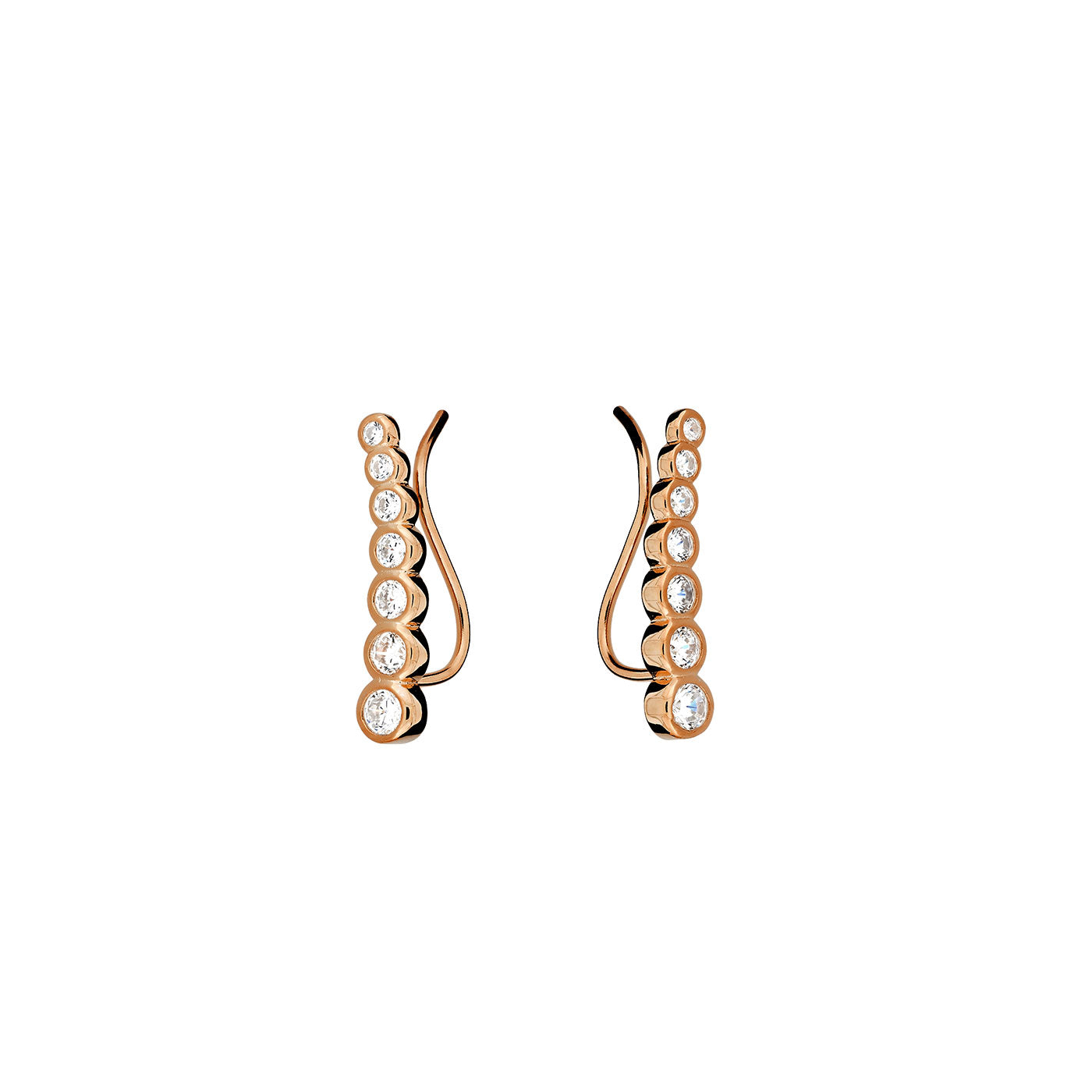 Graduated Stones Ear Climber