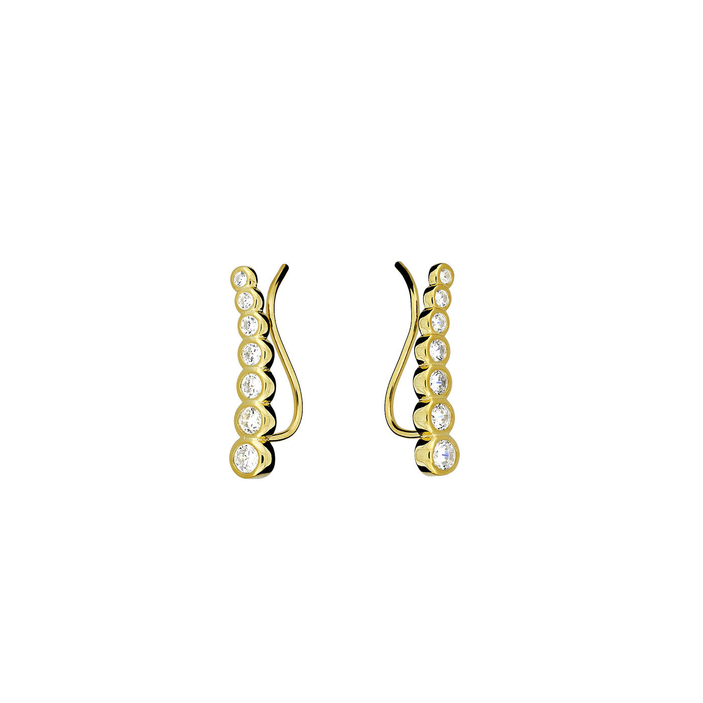 Graduated Stones Ear Climber