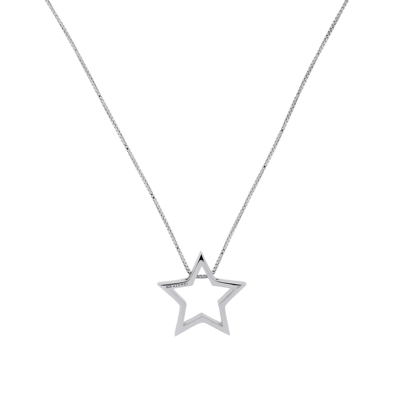 Silver Two-Part Star Pendant