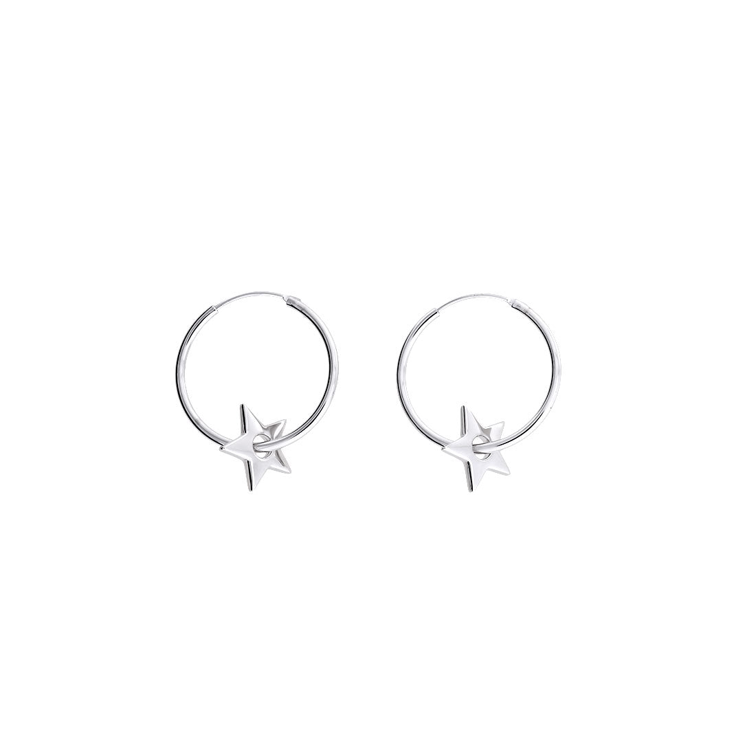 Mini Star Hoop Earrings