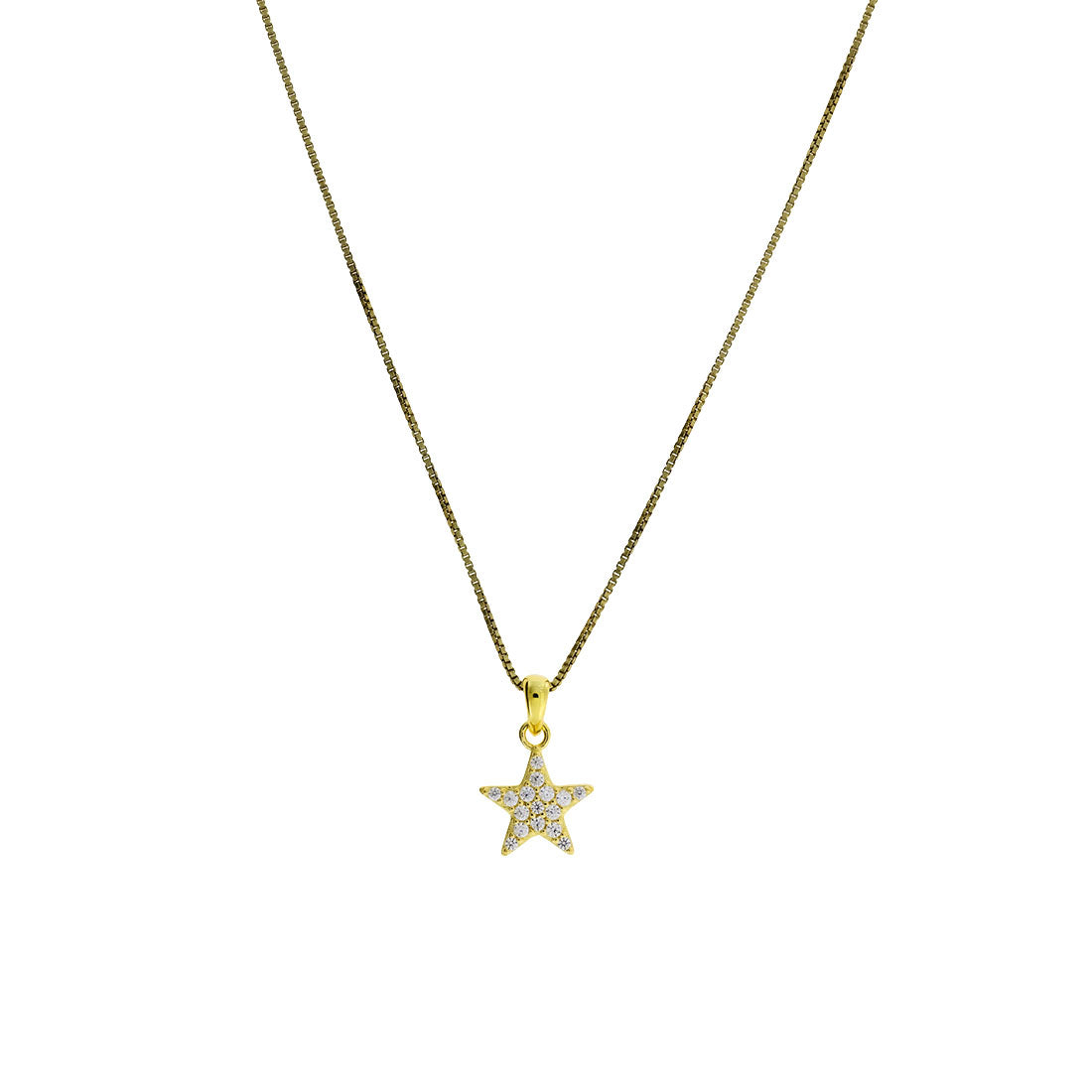 Little Pavé Star Pendant - Yellow Gold Vermeil