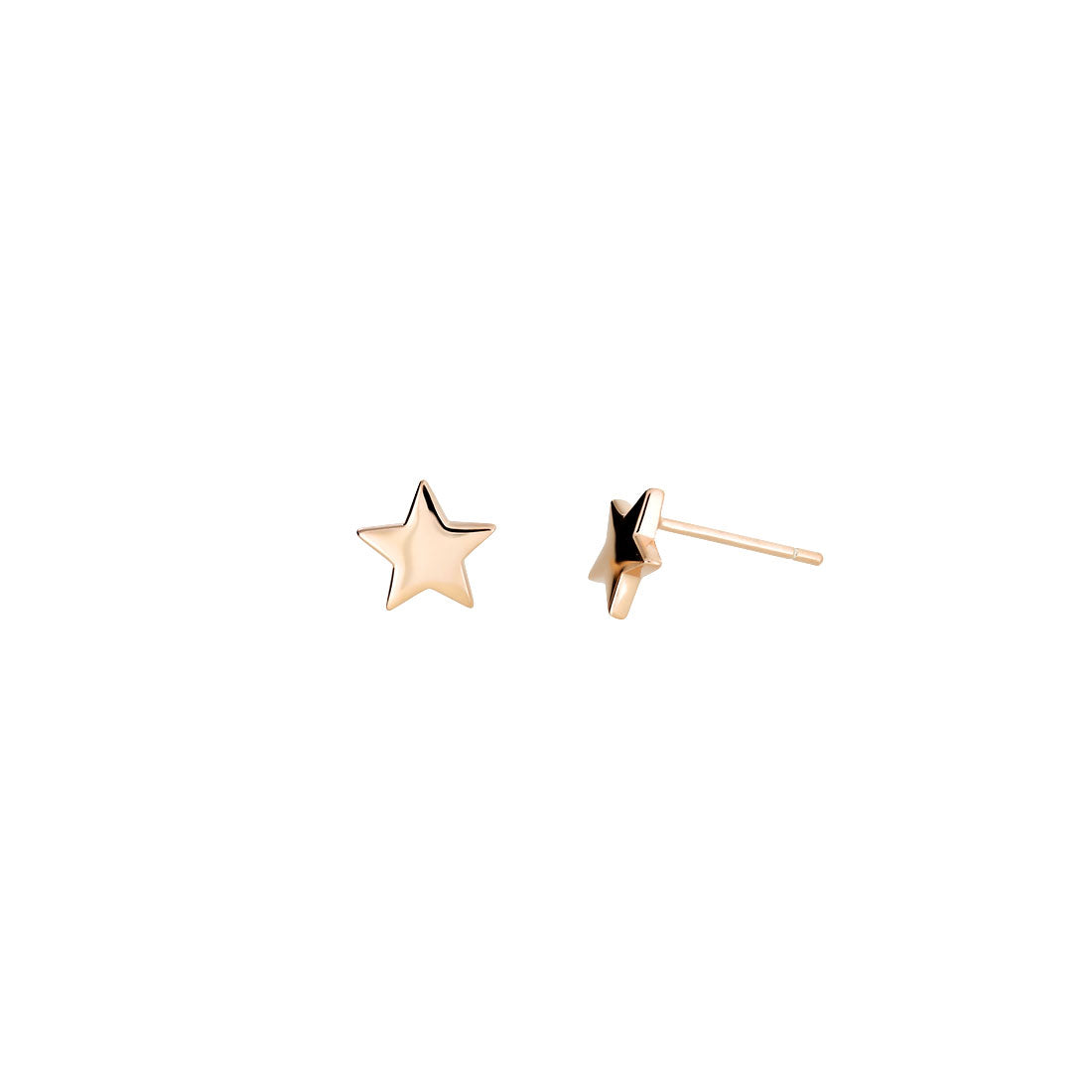 Little Star Stud Earrings - Rose Gold Vermeil