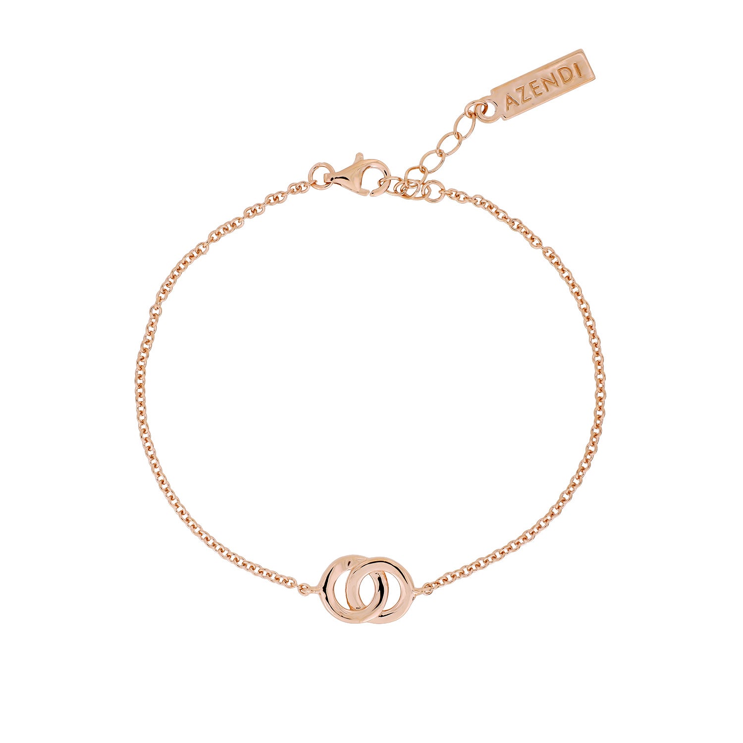 Rose Gold Vermeil Interlocking Circles Bracelet