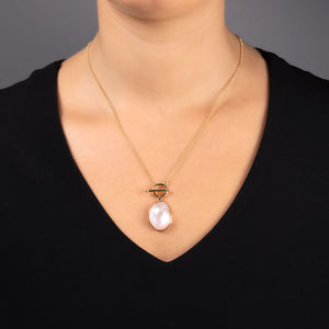 Mother of Pearl T-Bar Necklace