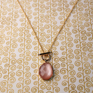 Mother of Pearl T-Bar Necklace
