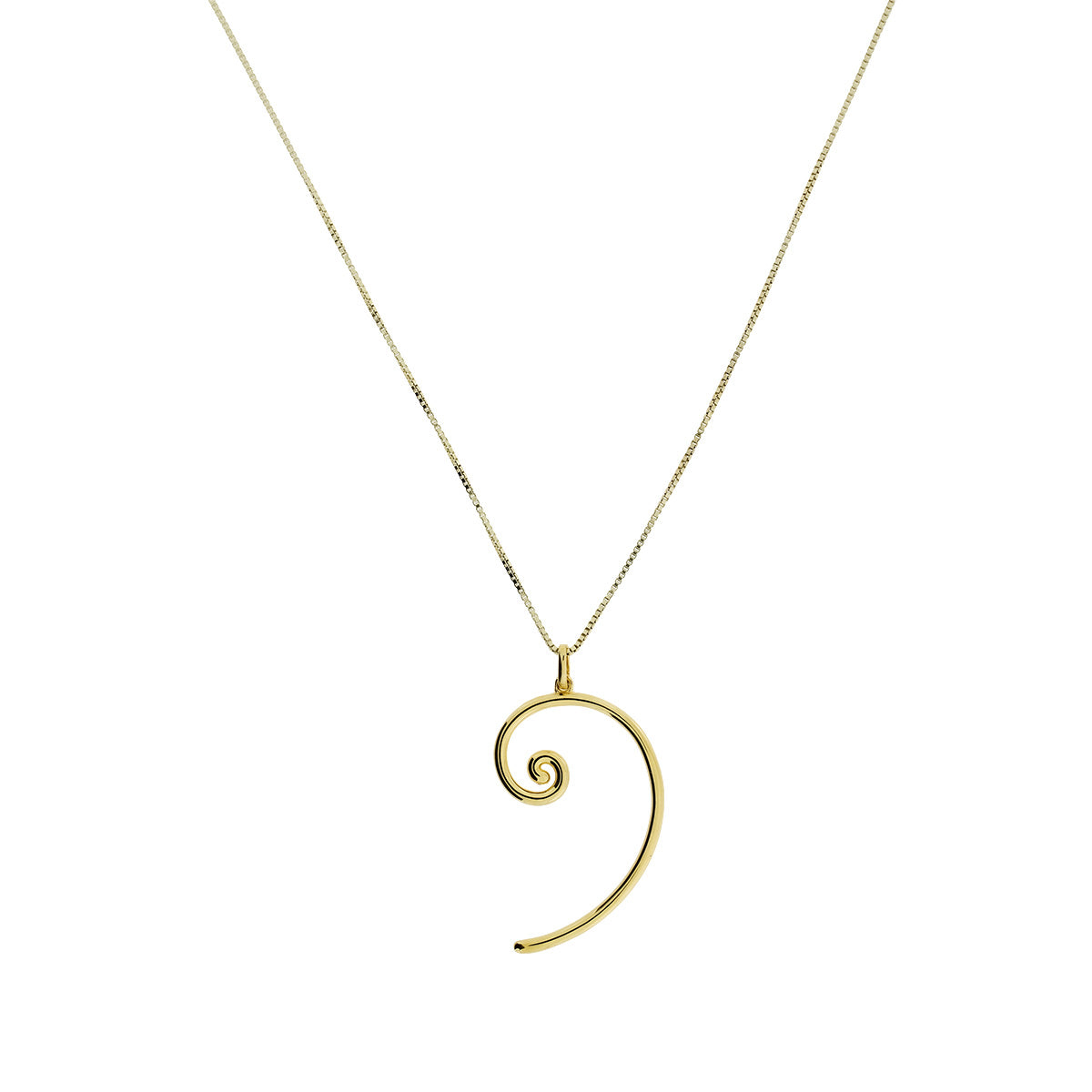 Medium Spiral Pendant in Yellow Gold Vermeil