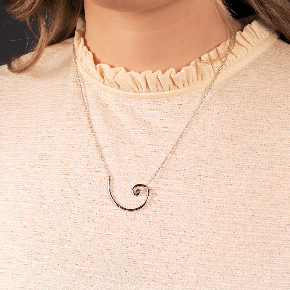 Spiral Necklace in Sterling Silver