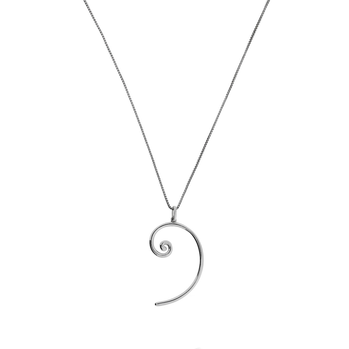 Medium Spiral Pendant in Sterling Silver