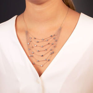 Seven Layer Sparkling Necklace