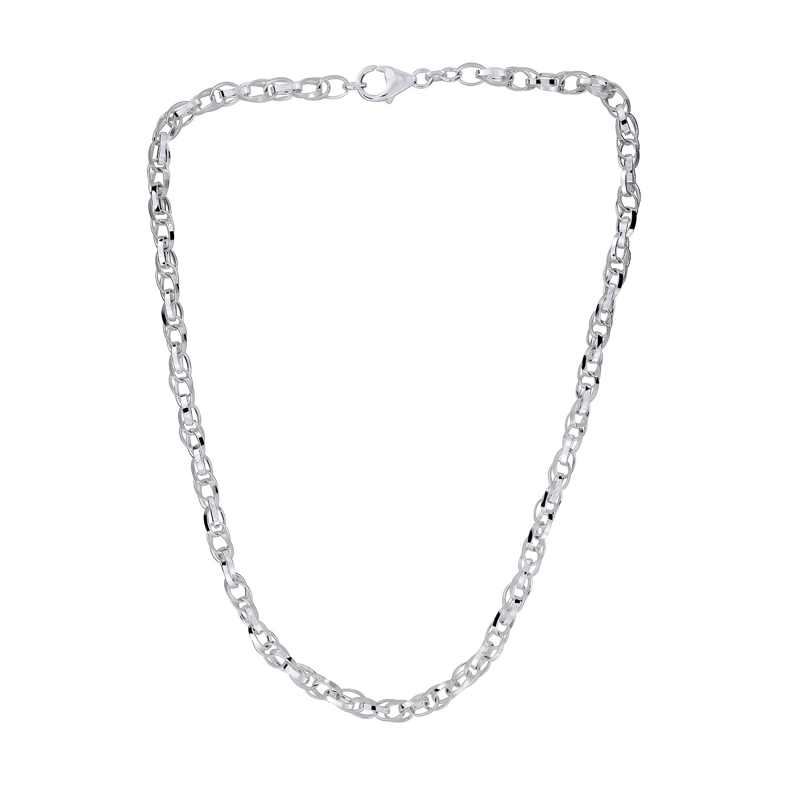 Twisted Double Links Necklace