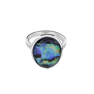 Abalone Ring in Sterling Silver