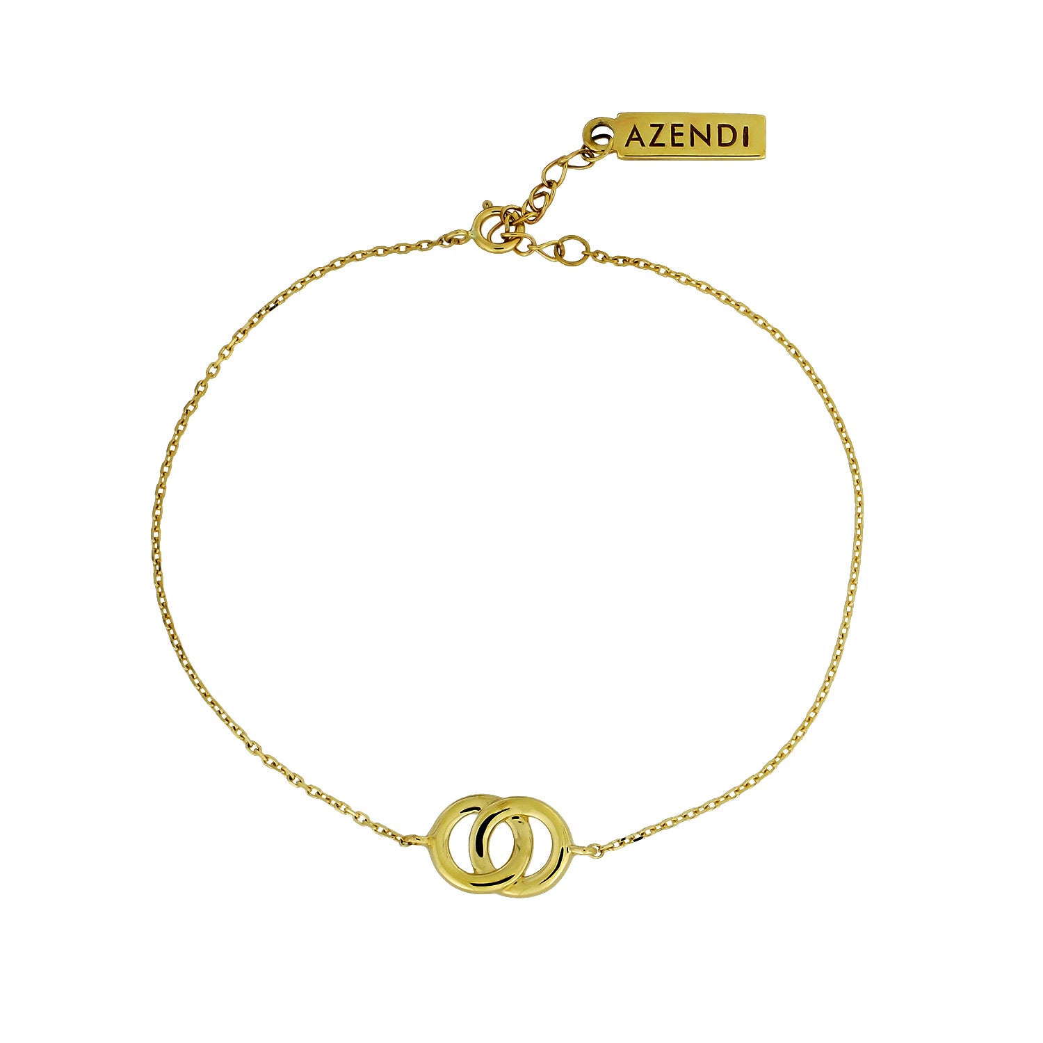 9 Carat Gold Interlocking Circles Bracelet