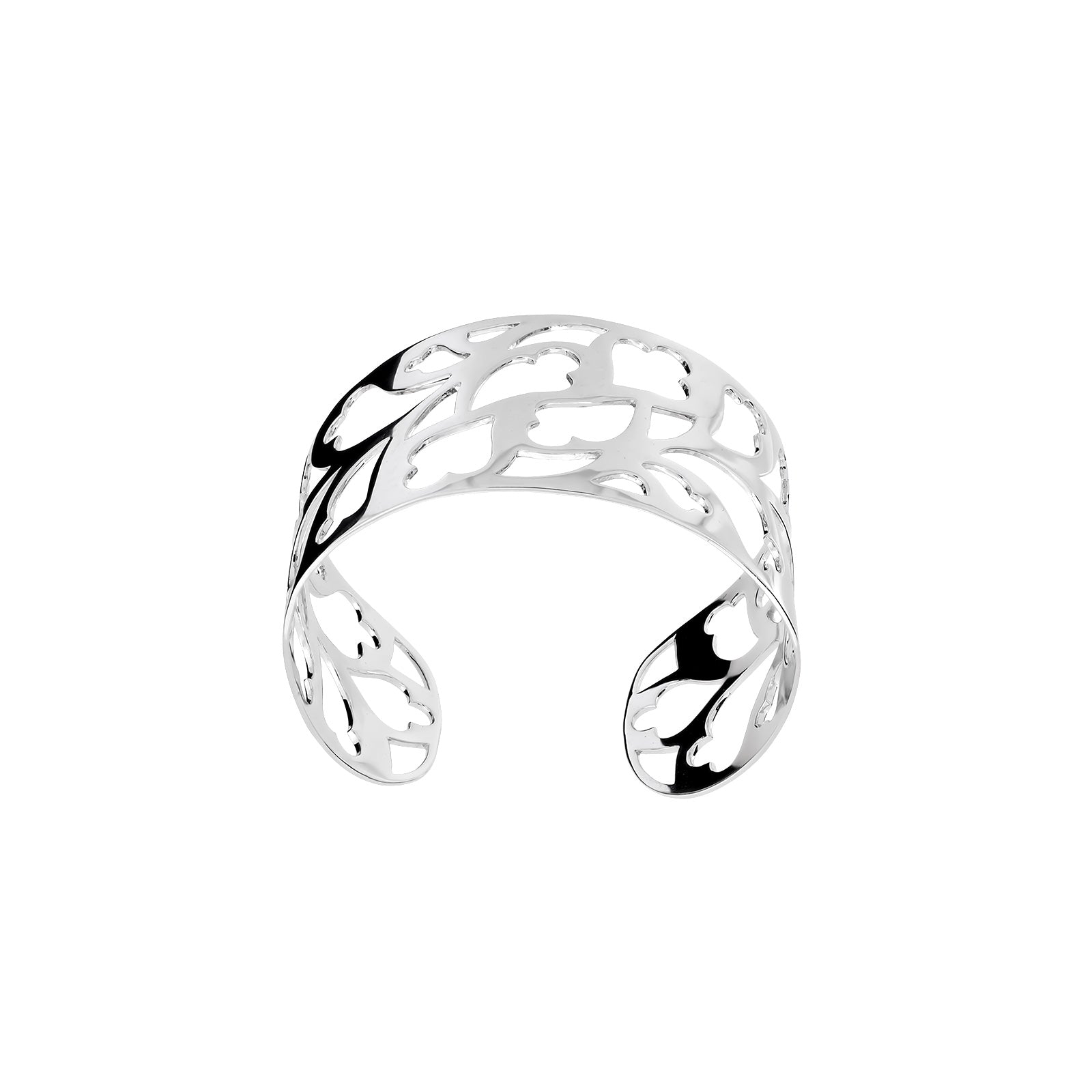 Silver Heart of Yorkshire Detailed Cuff Bangle