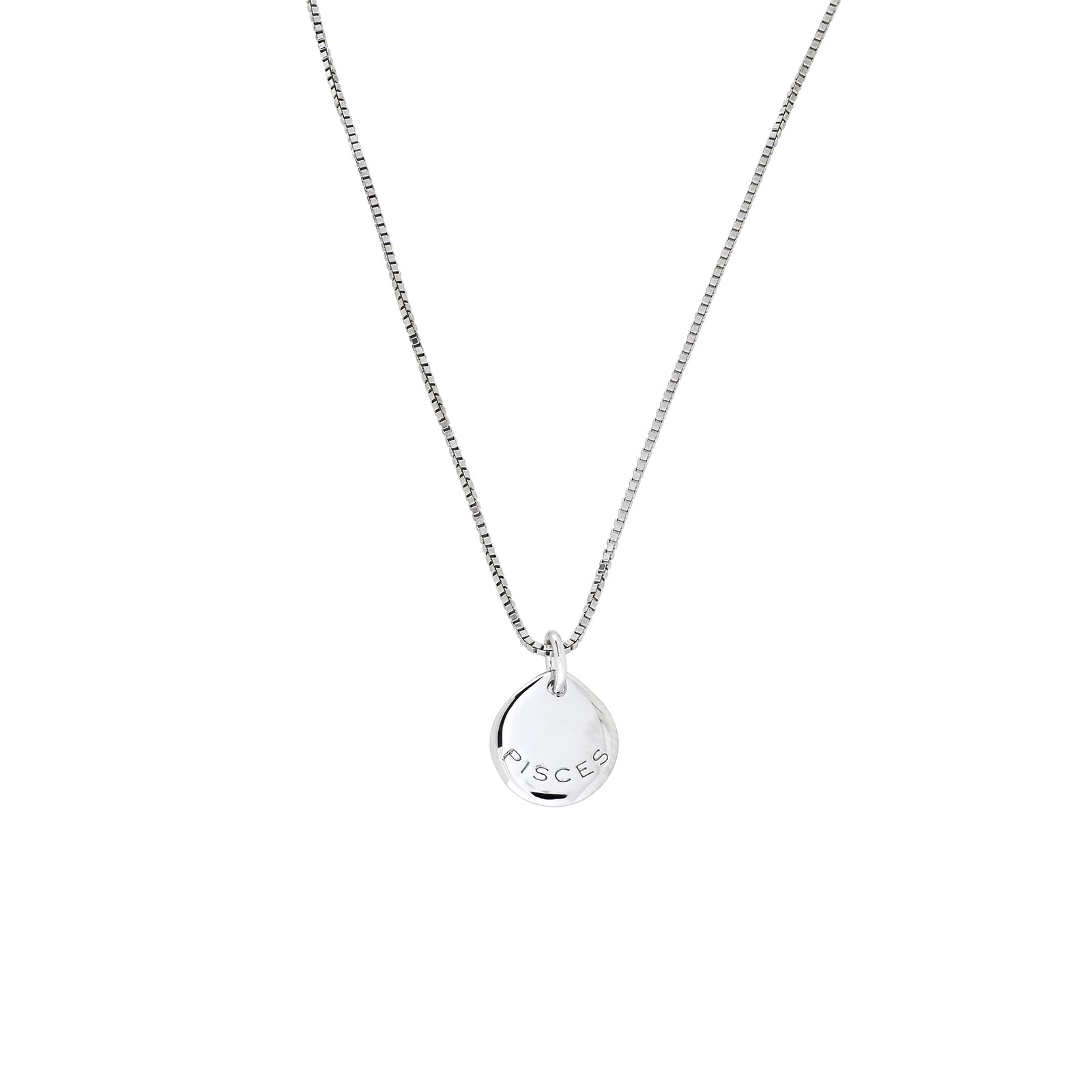 Silver Pisces Zodiac Pendant