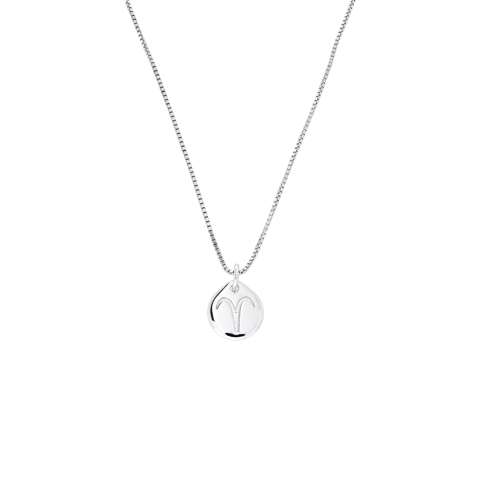 Silver Aries Zodiac Pendant