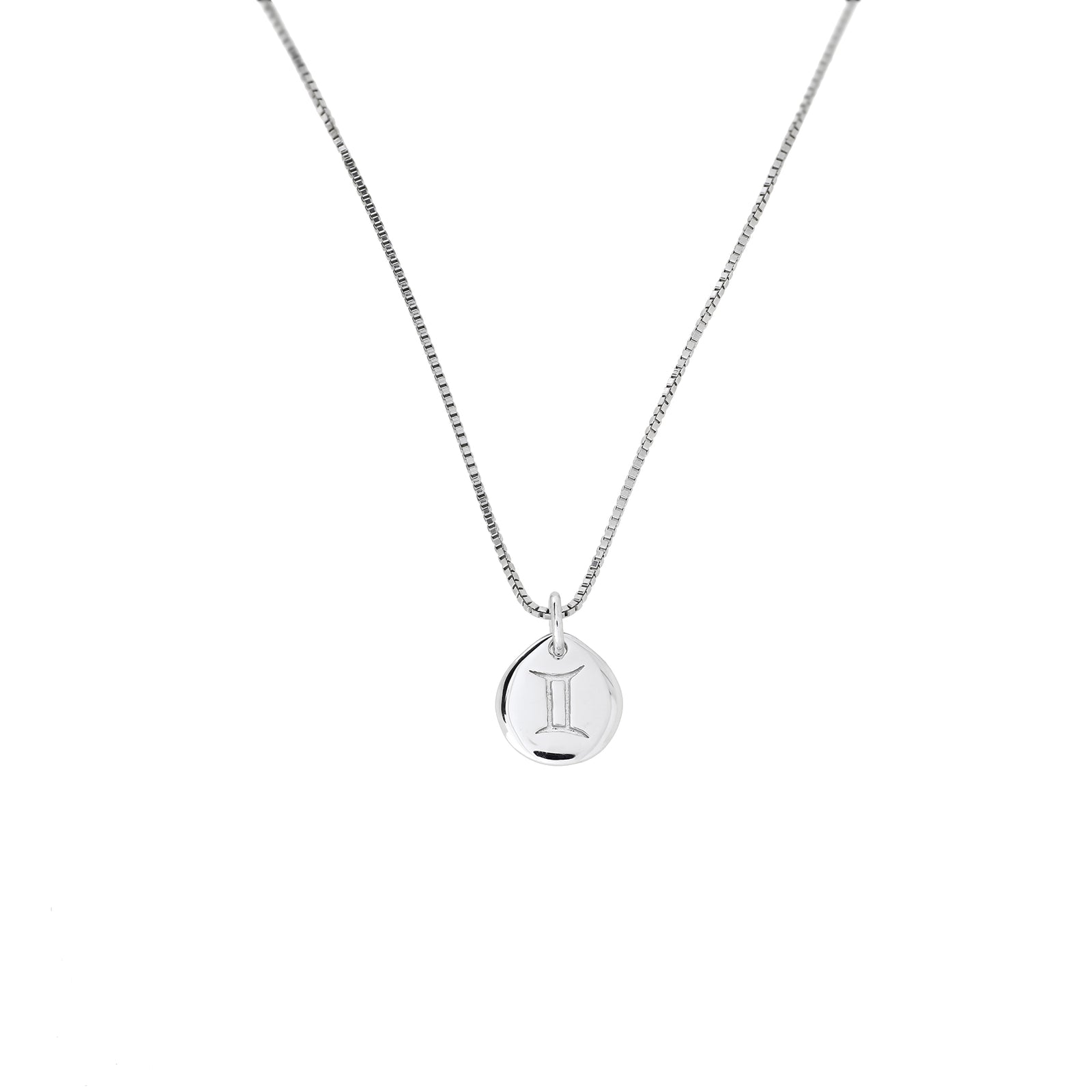 Silver Gemini Zodiac Pendant